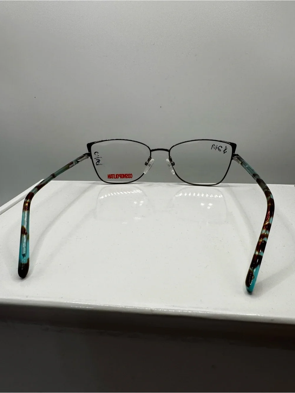 Cosmopolitan Emerlyn Eyeglasses Frames 52-16-135 Turquoise Dark Gun Tortoise Wom